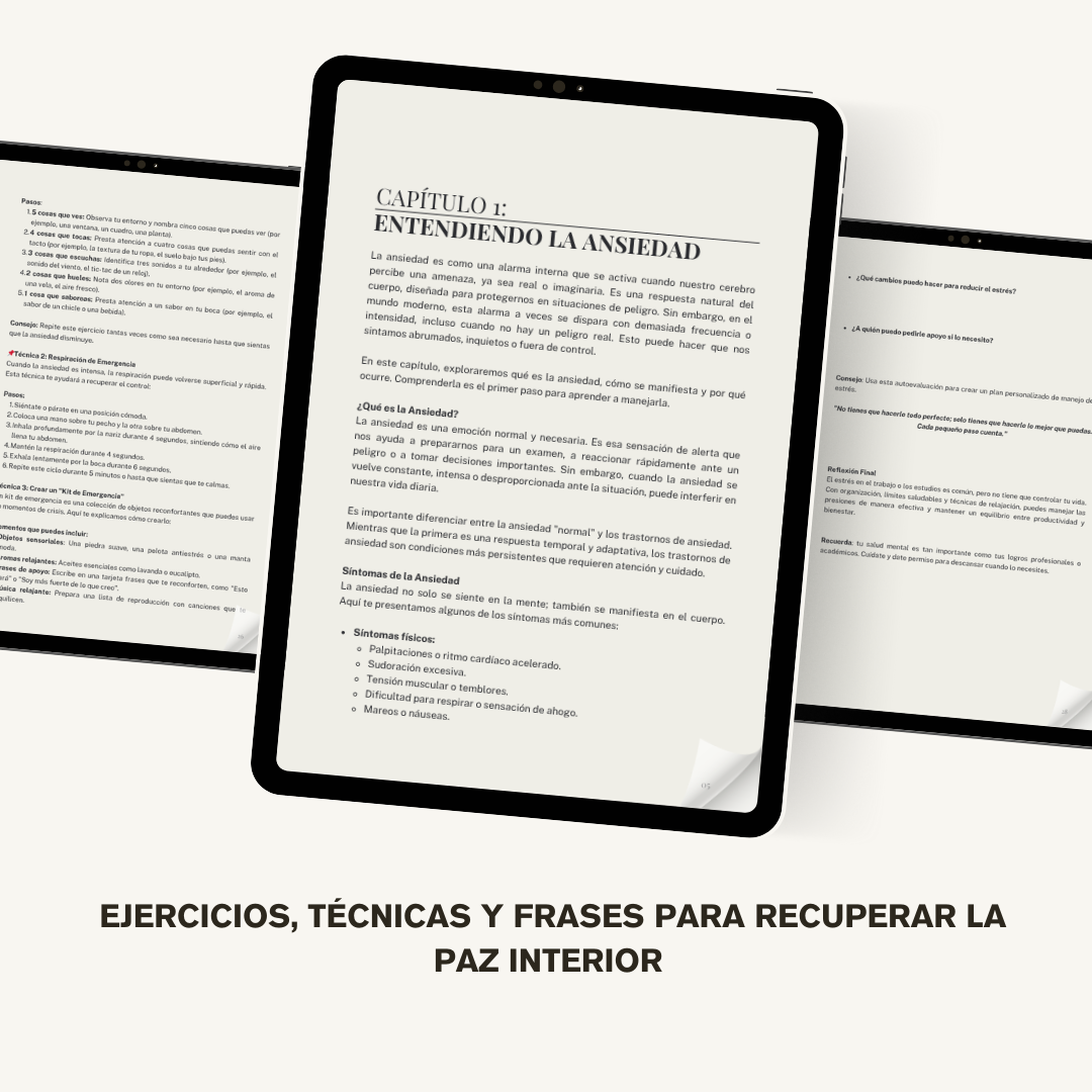 Calma en Tiempos de Ansiedad Guía práctica para recuperar tu paz interior